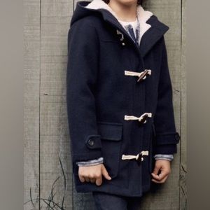 teddy fleece zara dufflecoat herren